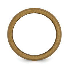 Silicone Bronze Metallic 8.7mm Domed Band Size 9