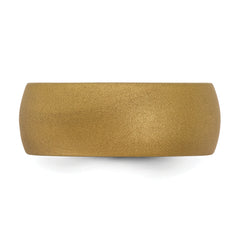 Silicone Bronze Metallic 8.7mm Domed Band Size 9