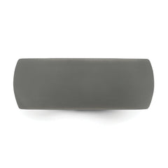 Silicone Dark Grey 8.7mm Domed Band Size 9