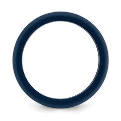 Silicone Navy Blue 8.7mm Domed Band Size 9