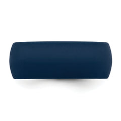Silicone Navy Blue 8.7mm Domed Band Size 9