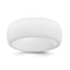 Silicone White 8.7mm Domed Band Size 9