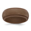 Silicone Bronze Metallic 8mm Ridged Edge Band Size 9
