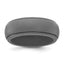 Silicone Dark Grey 8mm Ridged Edge Band Size 9