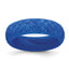 Mermaid Pattern Domed Wedding Band in Blue Silicone, 5.7mm, Size 5–10 - Sophia Jewelers