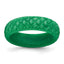 Silicone Green Mermaid Pattern 5.7mm Domed Band Size 9