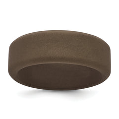 Silicone Bronze Metallic 8mm Band