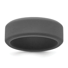 Silicone Dark Gray 8mm Band