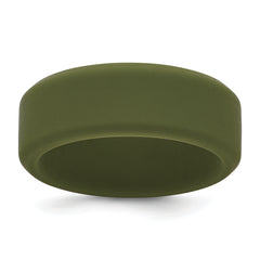 Silicone Olive Green 8mm Band