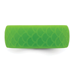 Silicone Light Green 8.70mm Fish Scale Pattern Band