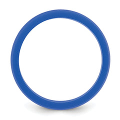 Silicone Blue 8.70mm Flat Edge Band