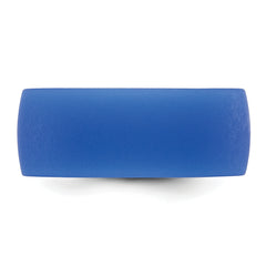Silicone Blue 8.70mm Flat Edge Band