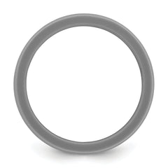 Silicone Dark Gray 8.70mm Flat Edge Band
