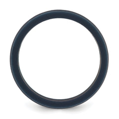Silicone Navy Blue 8.70mm Flat Edge Band