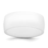 Silicone White 8.70mm Flat Edge Band