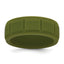 Silicone Olive Green 8mm Grid Pattern Band