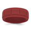 Silicone Dark Red 8mm Grid Pattern Band