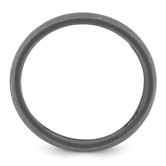 Silicone Dark Gray 8.50mm Grooved Band
