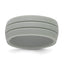 Silicone Light Gray 8.50mm Grooved Band