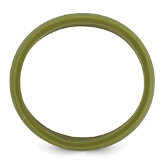 Silicone Olive Green 8.50mm Grooved Band