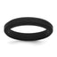 Silicone Black 4mm Ridged Edge Band