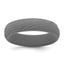 Wood Grain Pattern Wedding Band in Gray Silicone, 5.7mm, Size 6–10 - Sophia Jewelers