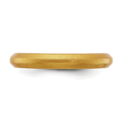 Silicone Metallic Gold 3mm Band