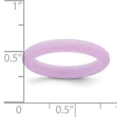 Silicone Purple 3mm Round Band