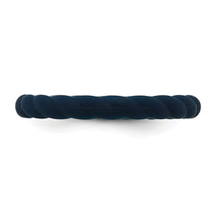 Silicone Midnight Blue 3mm Braided Band
