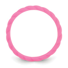 Silicone Fuchsia 3mm Braided Band