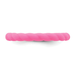 Silicone Fuchsia 3mm Braided Band
