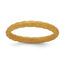 Braided Wedding Band in Metallic Gold-Tone Silicone, 3mm, Size 5–10 - Sophia Jewelers