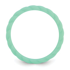 Silicone Mint Green 3mm Braided Band
