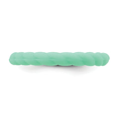 Silicone Mint Green 3mm Braided Band