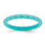 Braided Wedding Band in Aqua Blue Silicone, 3mm, Size 5–10 - Sophia Jewelers