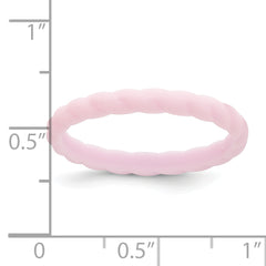 Silicone Lavender 3mm Braided Band