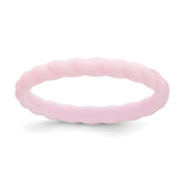 Silicone Lavender 3mm Braided Band