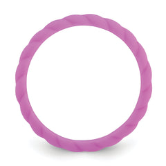 Silicone Purple 3mm Braided Band