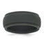 Silicone Dark Grey 9mm Ridged Edge Band