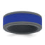 Silicone Grey with Removable Blue Center 8mm Band