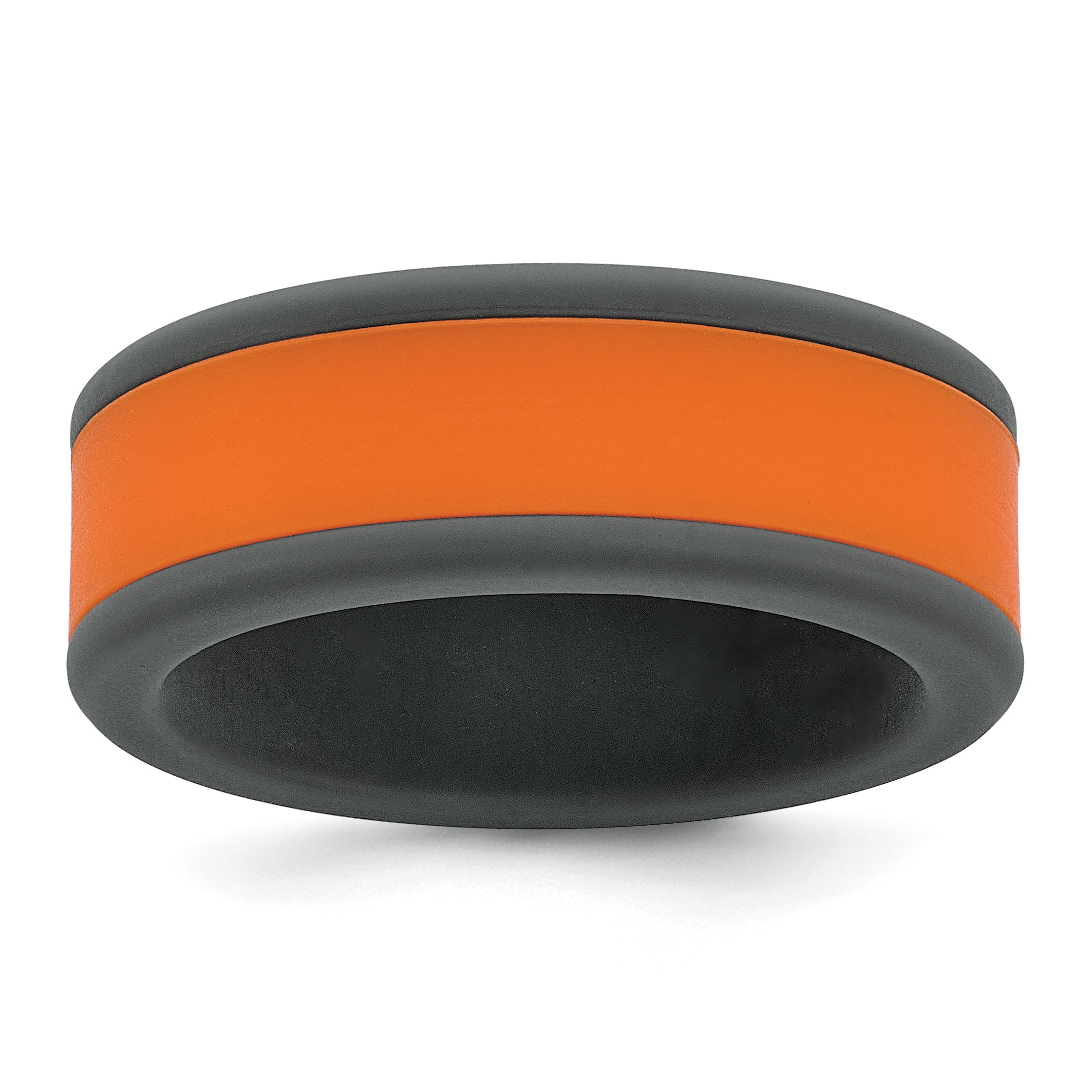 Silicone Grey with Removable Orange Center 8mm Band