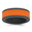 Removable Center Wedding Band in Gray & Orange Silicone, 8mm, Size 8–13 - Sophia Jewelers