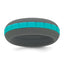 Silicone Grey with Blue Grooved Center 7.50mm Band