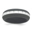 Grooved Center Wedding Band in Gray & White Silicone, 7.5mm, Size 6–12 - Sophia Jewelers
