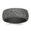 Silicone Metallic Silver 8.50mm Hammered Band