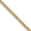 14K Yellow Gold Solid Snake Chain Necklace 0.8mm