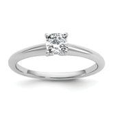 14k Two-tone 5/8 carat Lab Grown Diamond VS/SI+ G+ Cushion Complete Solitare Engagement Ring