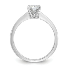 14k Two-tone 3/4 carat Lab Grown Diamond VS+ F+ Cushion Complete Solitare Engagement Ring