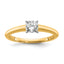 3/4 Carat Lab-Grown Diamond Cushion Solitaire Engagement Ring