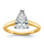 1-3/4 Carat Lab-Grown Diamond Pear Solitaire Engagement Ring